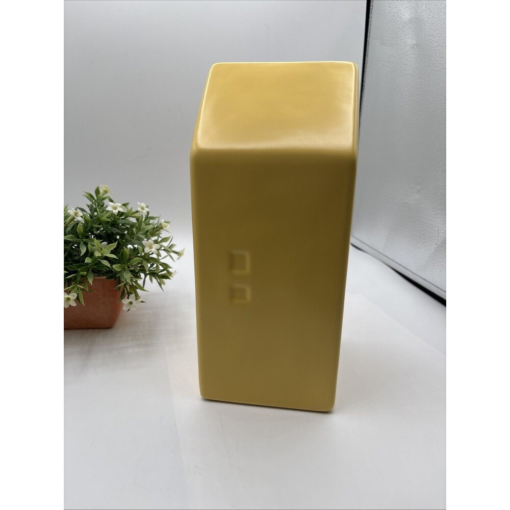 Rae Dunn By Magenta Yellow BLESSED House 9.25" Ceramic Utensil Holder Preowned - Picture 6 of 10